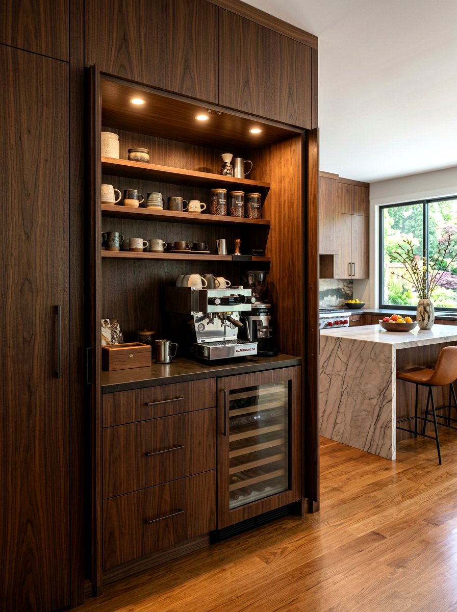 Built In Coffee Station Cabinet - 30 coffee mug organizer ideas