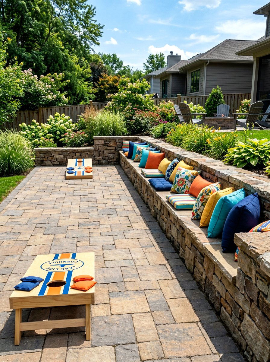 Built In Cornhole Seating - 30 cornhole area ideas