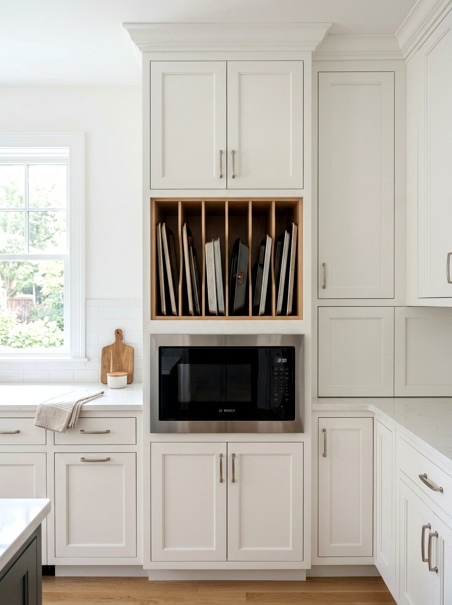 Built In Cubby - 30 baking sheet storage ideas