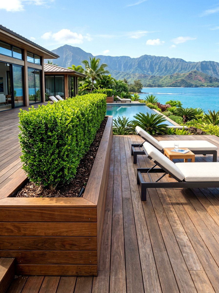 Built In Deck Planter - 30 backyard planter ideas