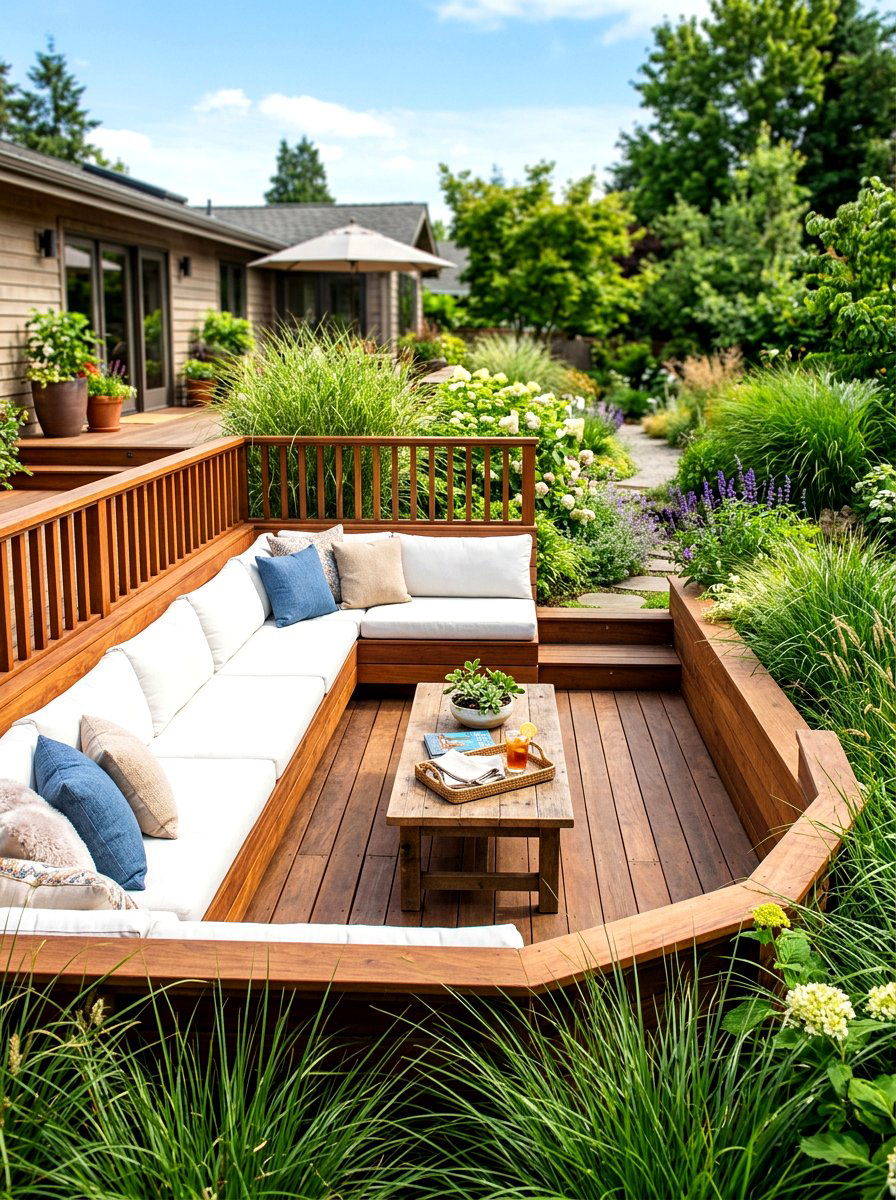 Built In Deck Seating - 30 modern deck ideas