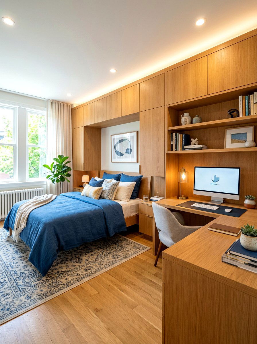 Built In Desk Guest Bedroom - 30 guest bedroom office combo ideas