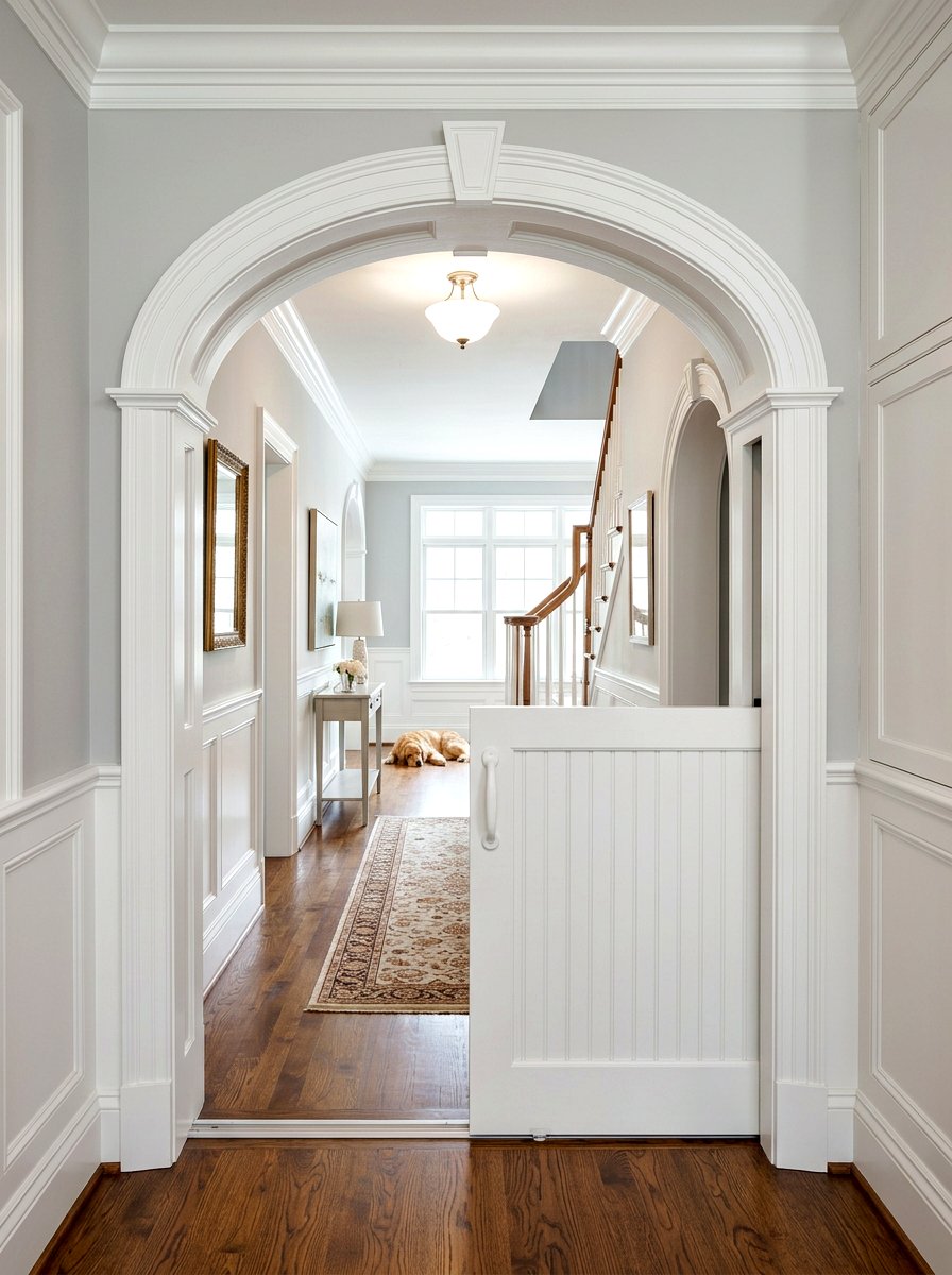 Built In Dog Gate - 30 dog room ideas