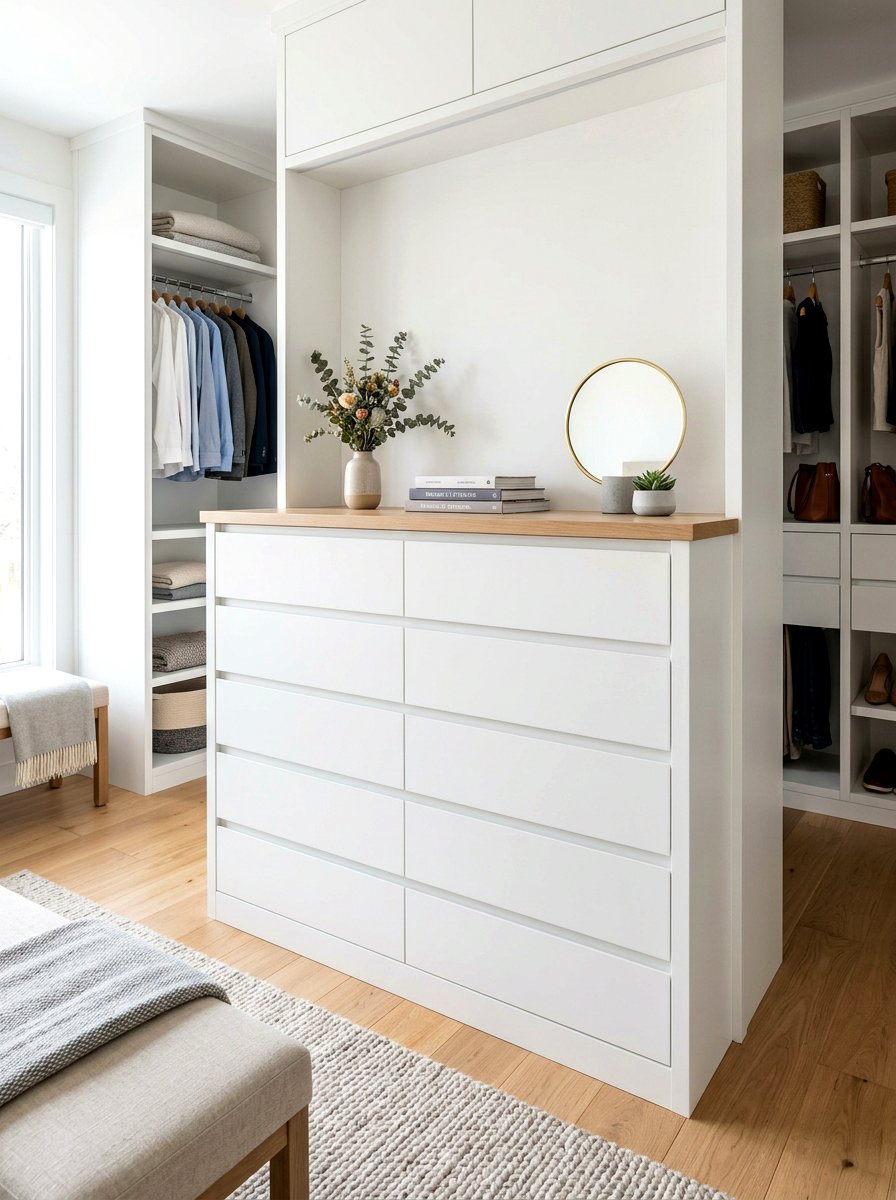 Built In Dresser Drawer - 30 minimal closet organization ideas