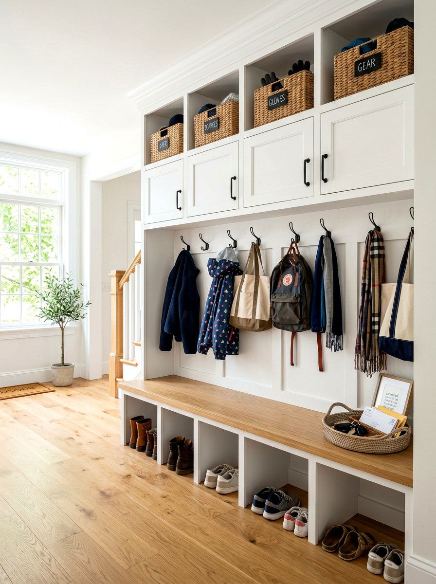 Built In Entryway Cubbies - 30 slim foyer storage ideas