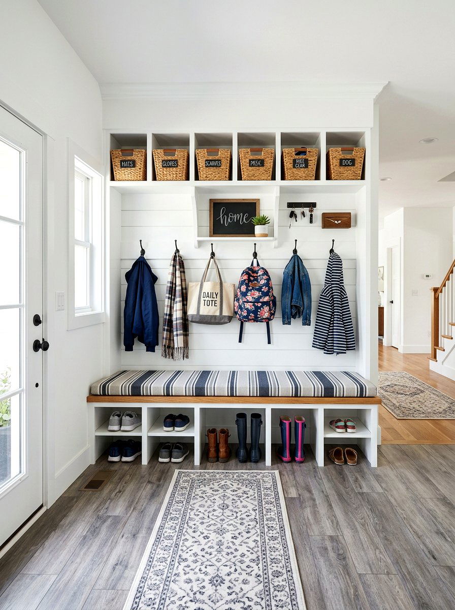 Built In Entryway Mudroom - 30 TikTok entryway ideas