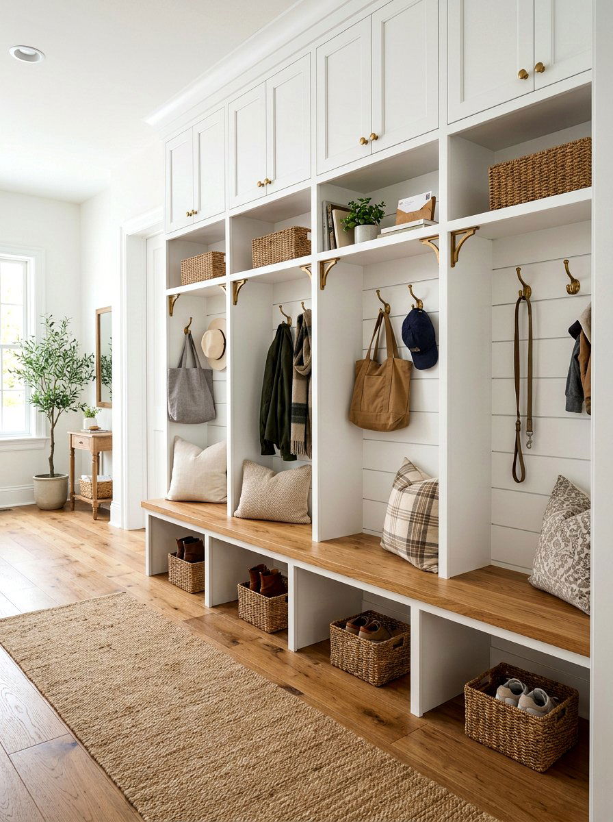 Built In Entryway Mudroom Cubbies - 30 entryway storage ideas