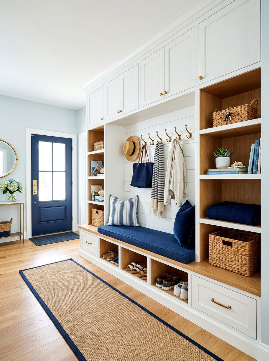 Built In Entryway Storage - 30 front hallway decor ideas