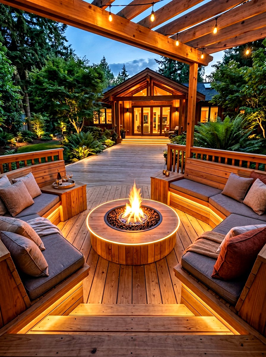 Built In Fire Table - 30 deck fire table ideas