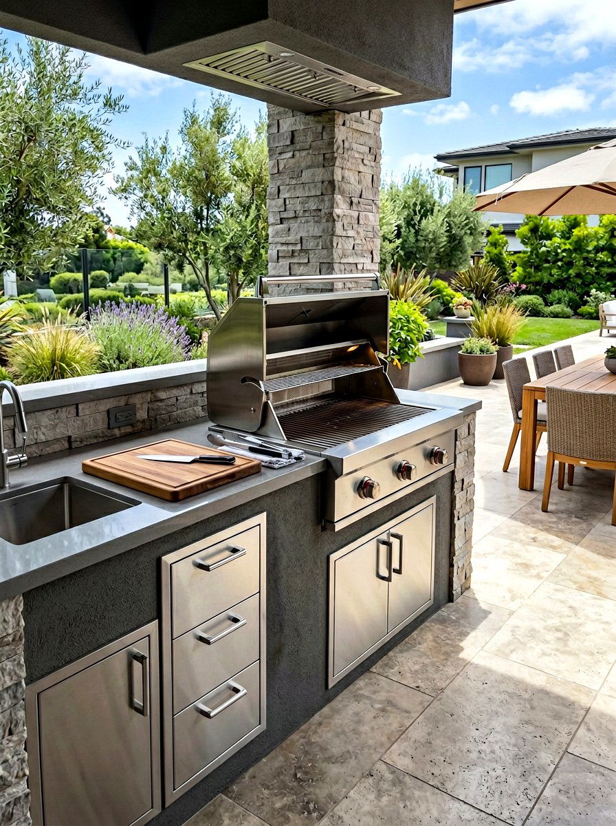 Built In Gas Grill - 30 grill island ideas