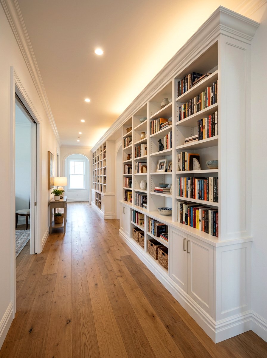 Built In Hallway Bookshelf - 30 hallway bookshelf ideas