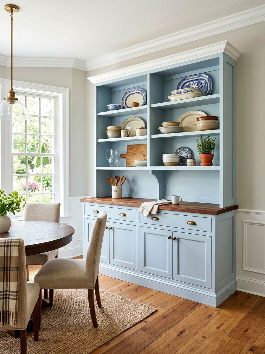 Built In Hutch - 30 dish display ideas