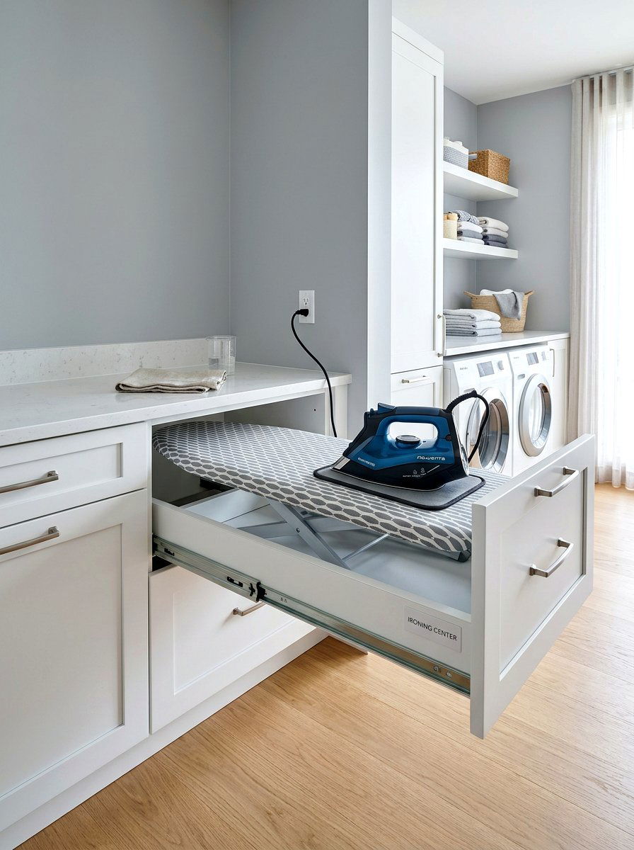 Built In Ironing Board - 30 utility kitchen ideas
