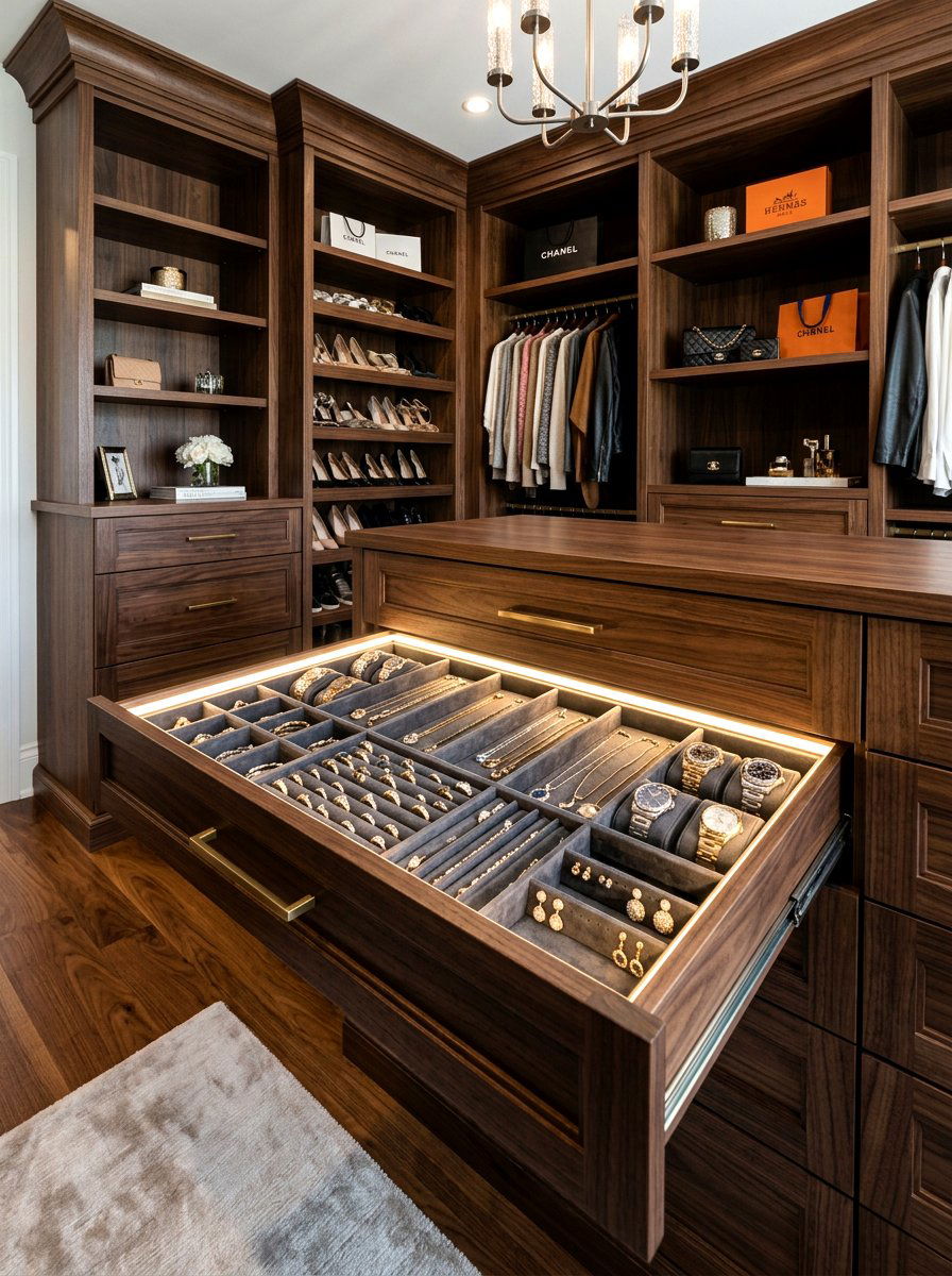 Built In Jewelry Drawer - 30 jewelry storage ideas