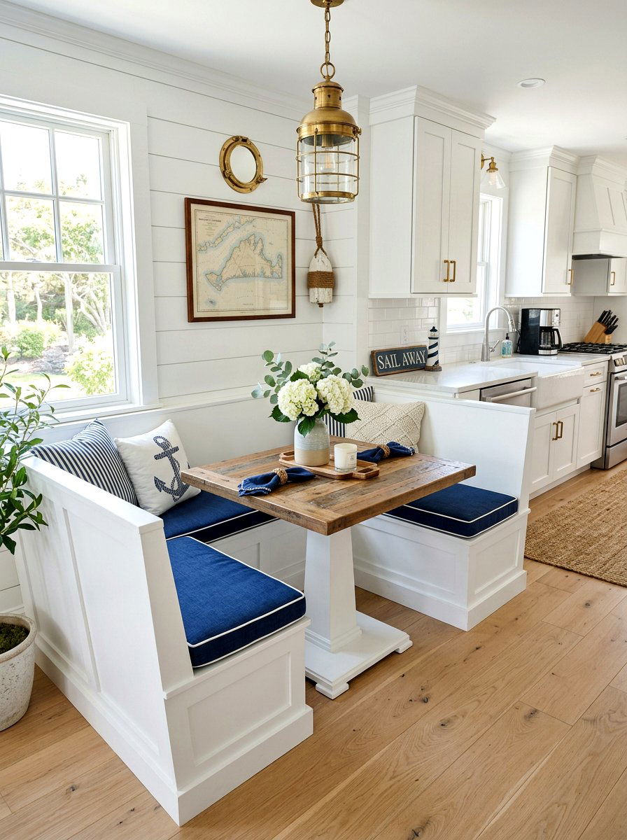 Built In Kitchen Booth - 30 compact apartment dining ideas