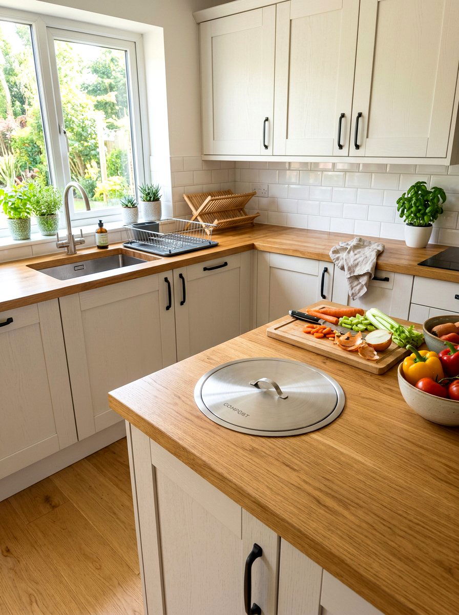 Built In Kitchen Compost Bin - 30 eco friendly kitchen ideas