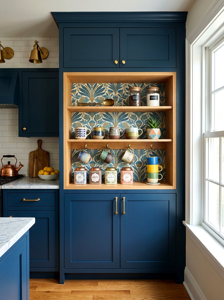 Built In Kitchen Cubby - 30 tea shelf styling ideas