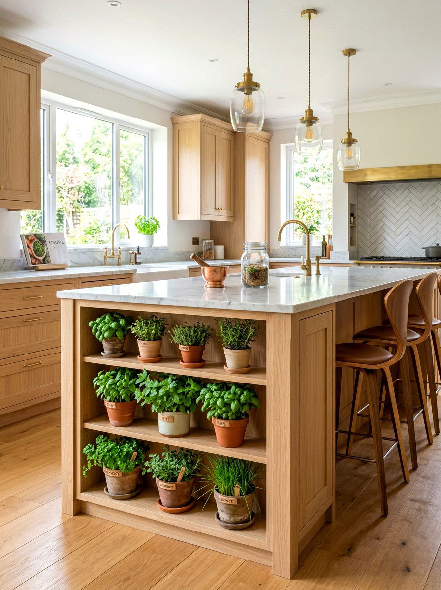 Built In Kitchen Herb Garden Shelf - 30 herb garden shelf ideas