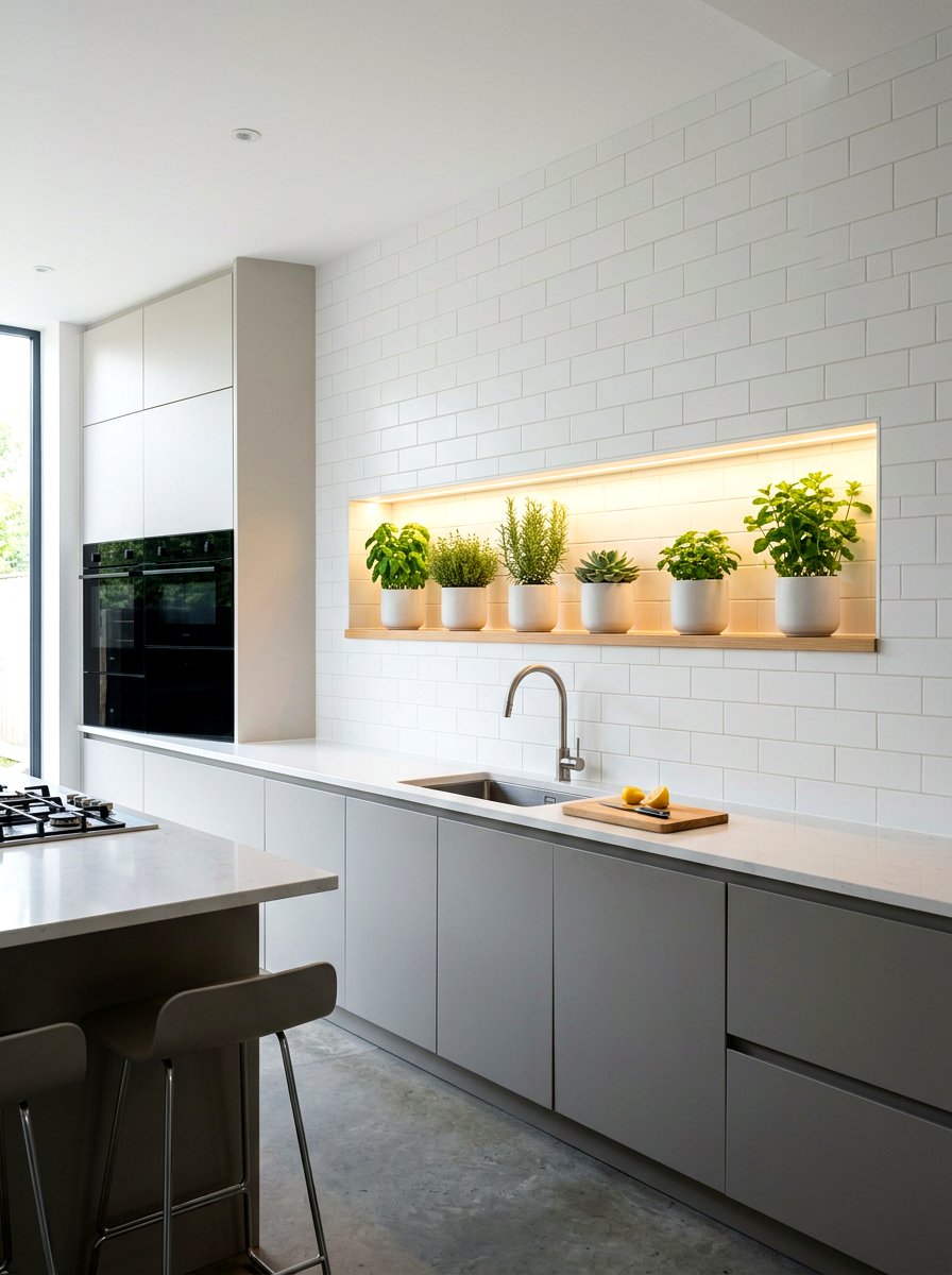 Built In Kitchen Ledge - 30 kitchen plant ledge ideas