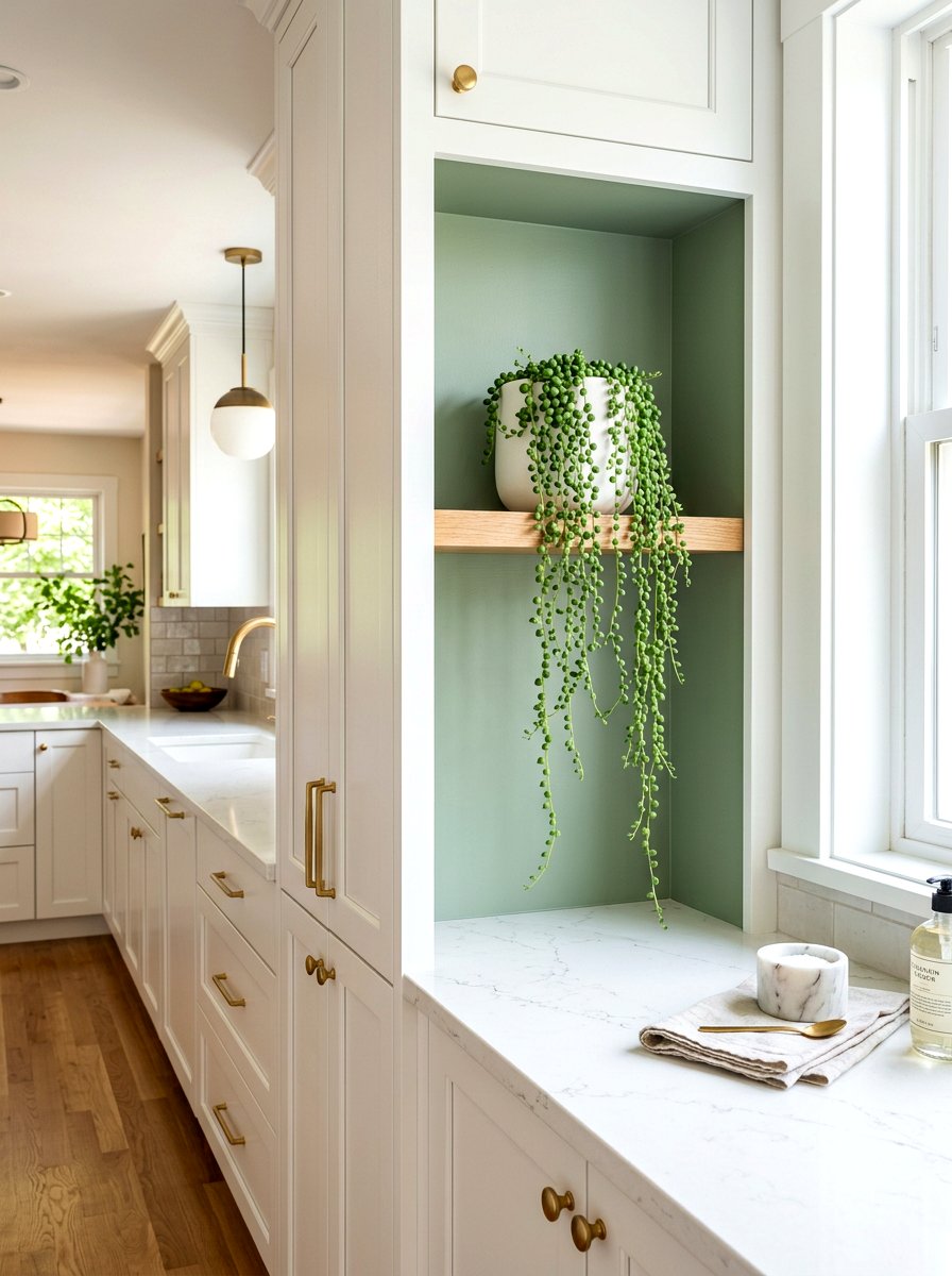 Built In Kitchen Nook Shelf - 30 kitchen plant shelf ideas