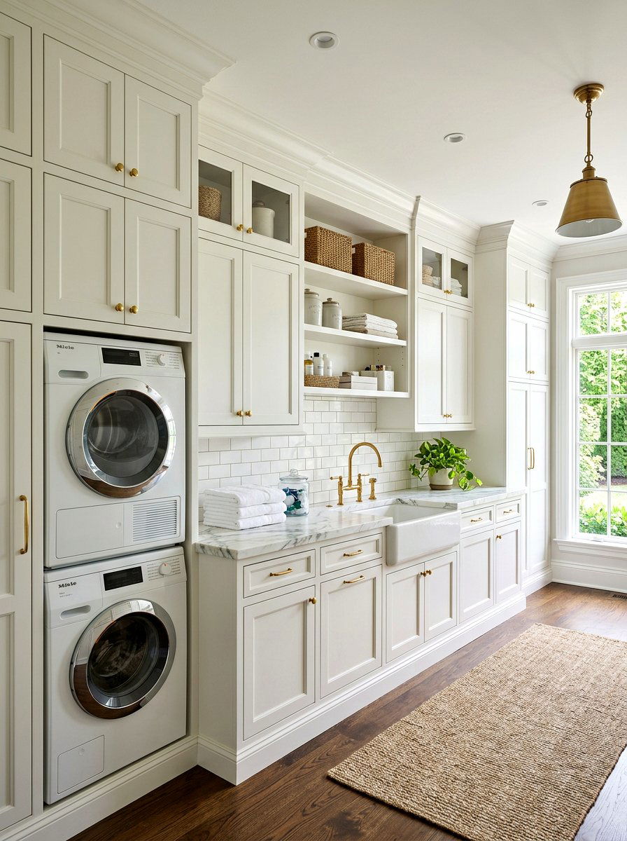 Built In Laundry Room Cabinets - 30 folding station laundry ideas