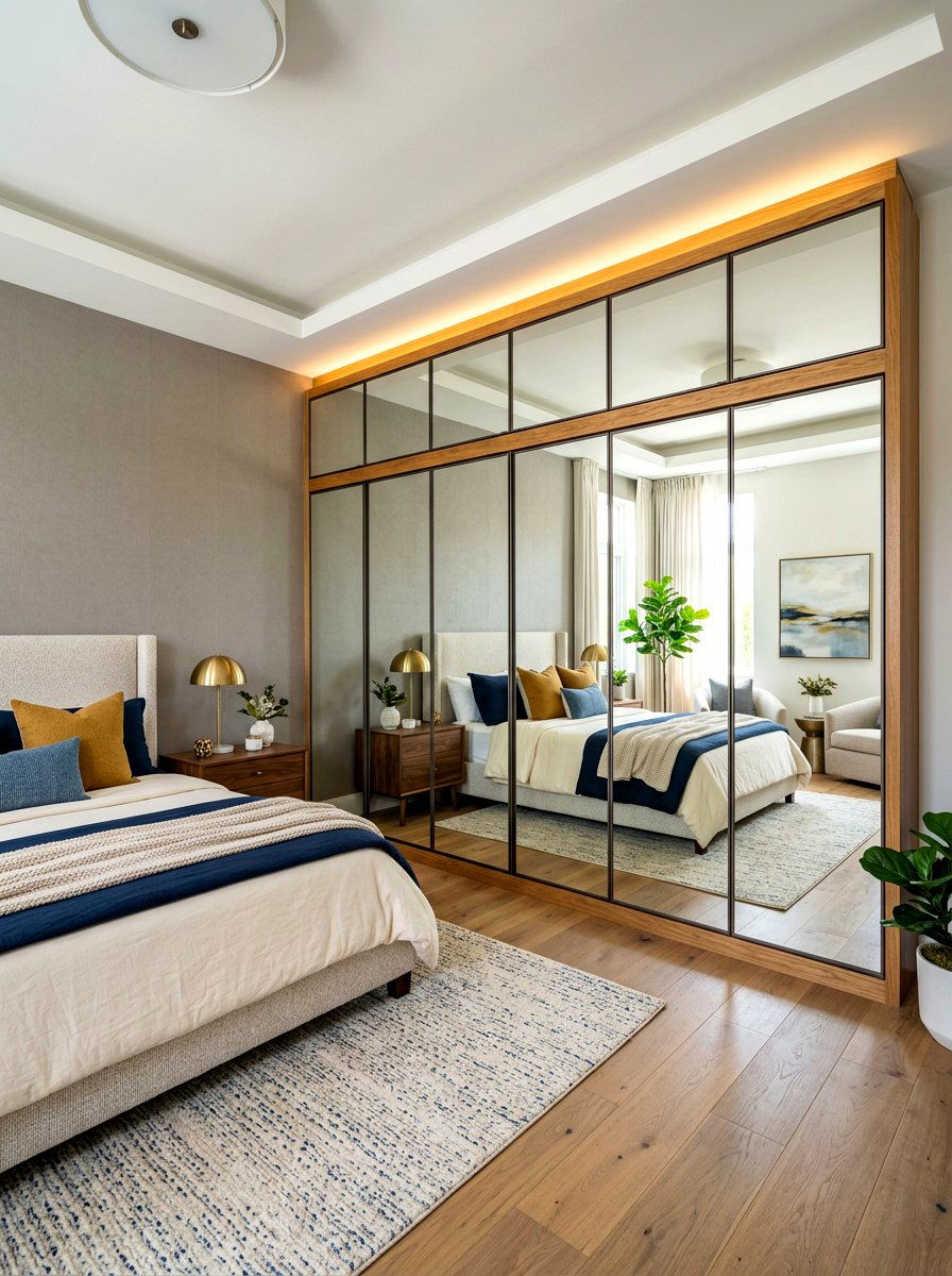 Built In Mirrored Closet - 30 mirrored closet ideas