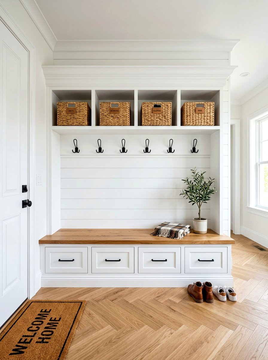 Built In Mudroom Bench - 30 mudroom storage ideas