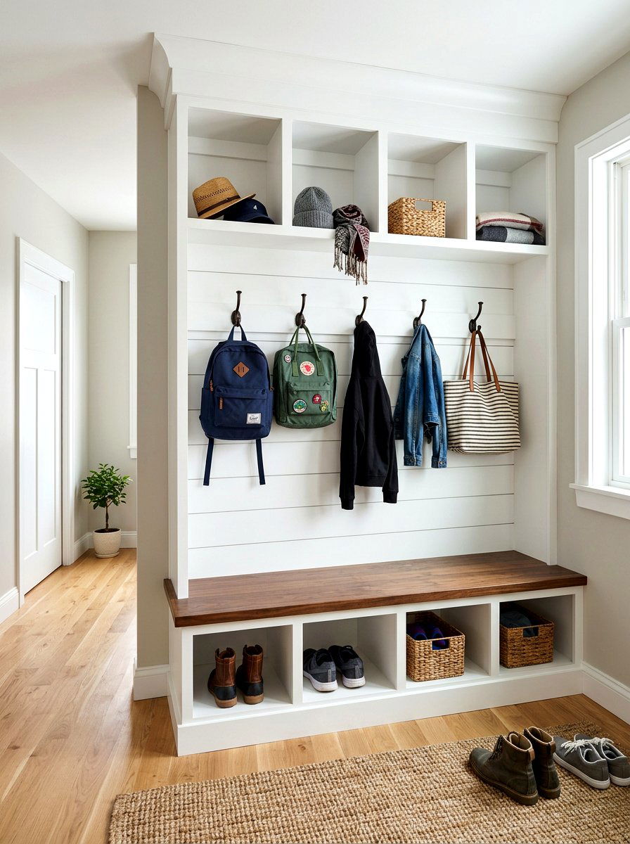 Built In Mudroom Bench - 30 welcoming entryway ideas