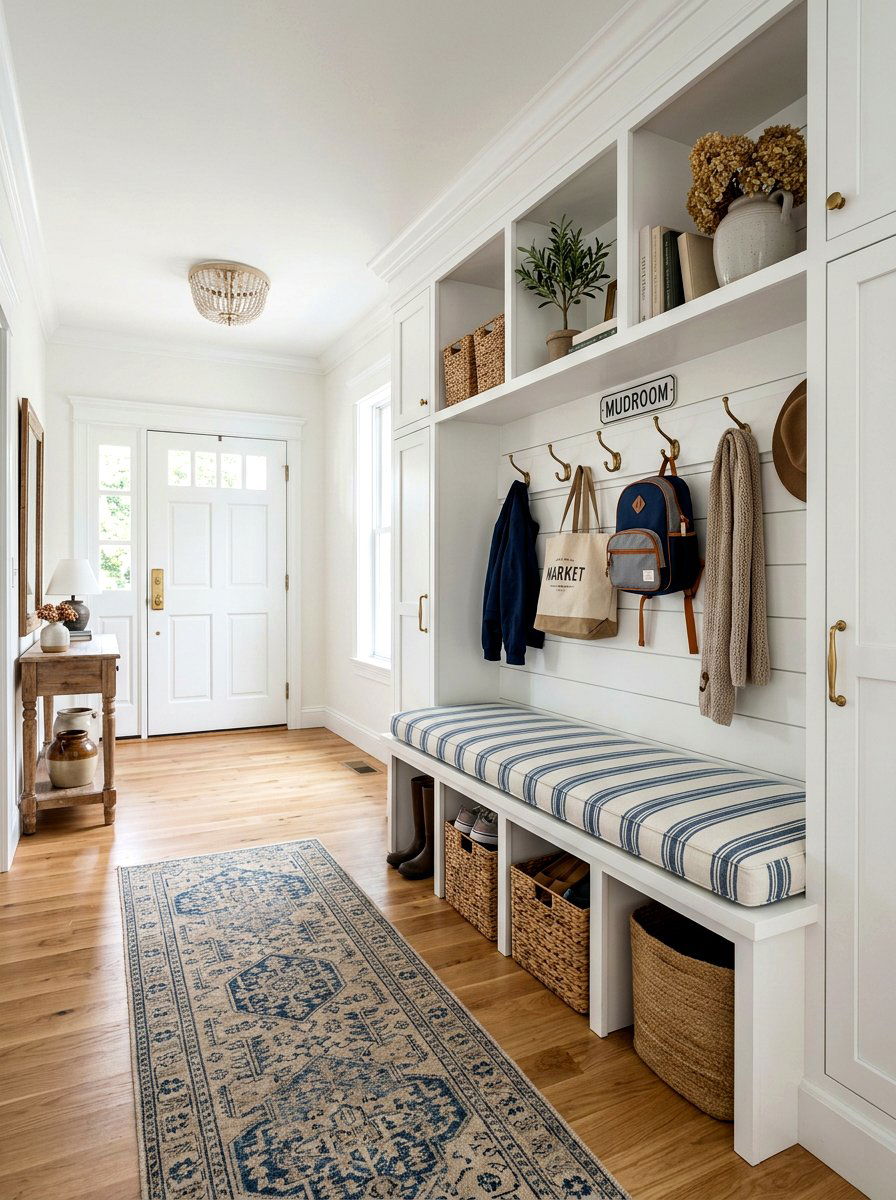 Built In Mudroom Bench - 30 viral entryway ideas