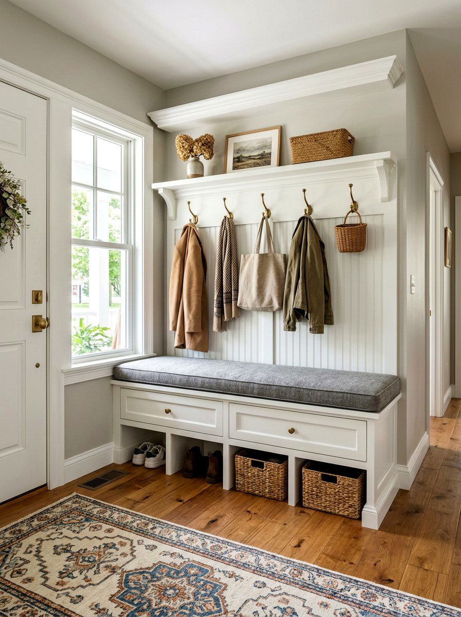 Built In Mudroom Bench - 30 entry closet mudroom ideas