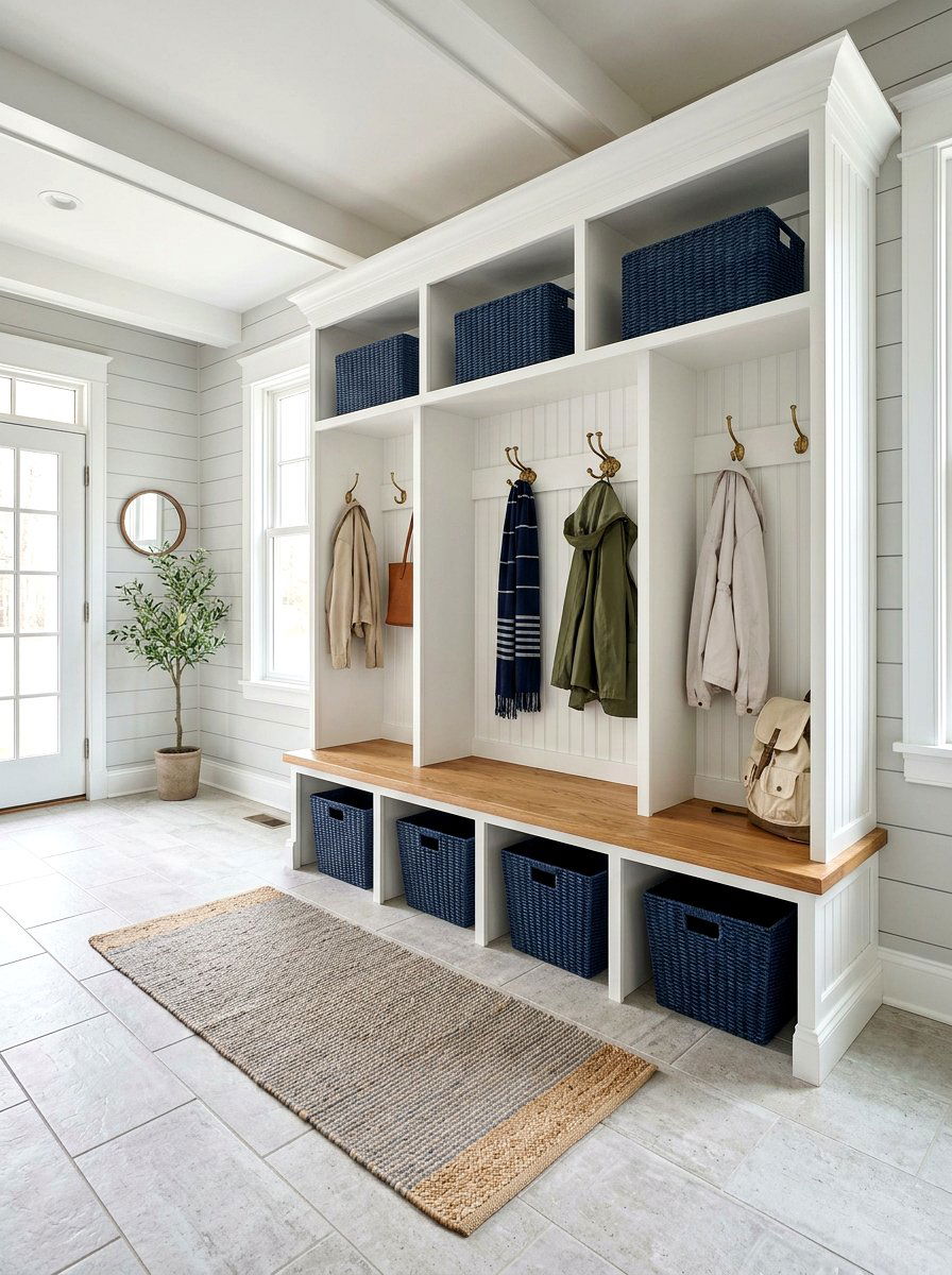 Built In Mudroom Locker - 30 open mudroom shelving ideas