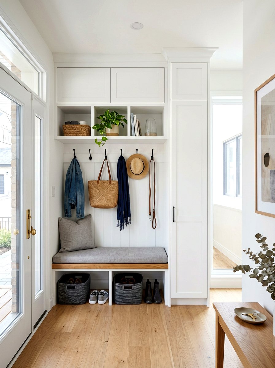 Built In Mudroom Nook - 30 apartment entryway ideas