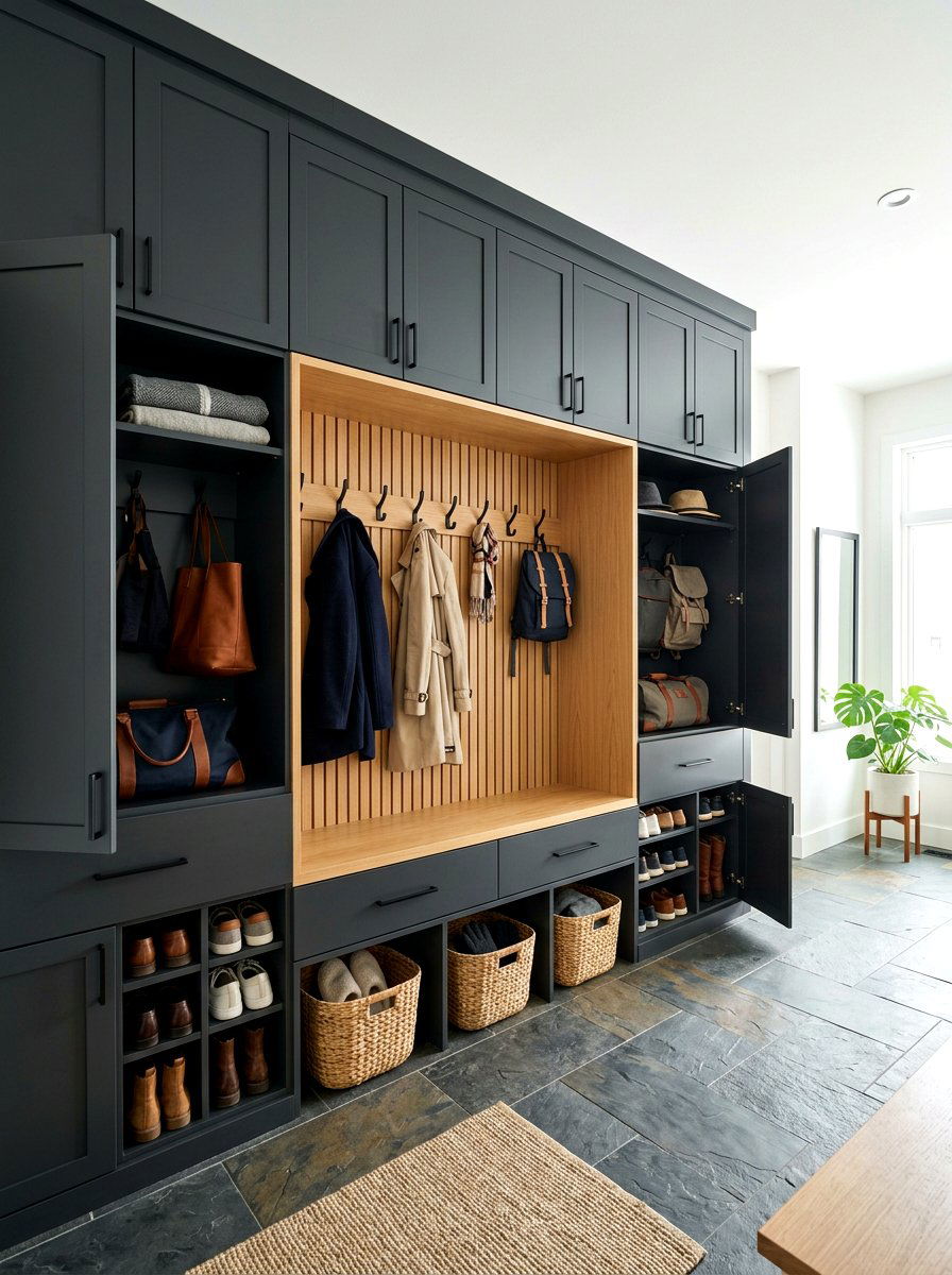 Built In Mudroom Storage - 30 moody mudroom ideas