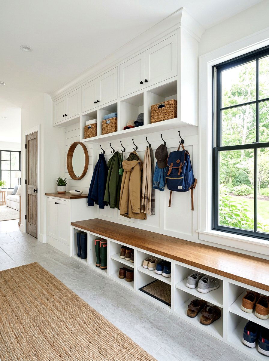 Built In Mudroom Storage - 30 modern entryway ideas