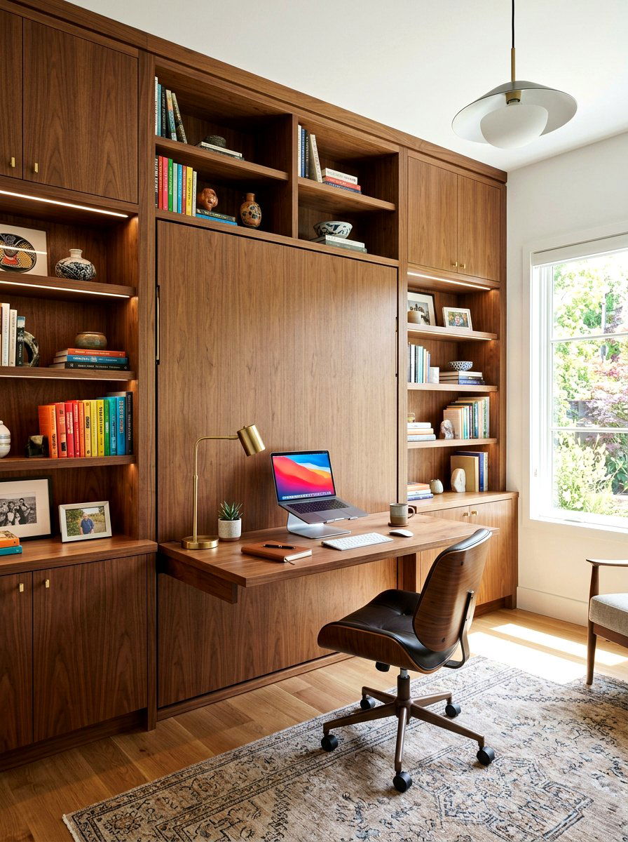 Built In Murphy Desk - 30 Murphy desk apartment ideas