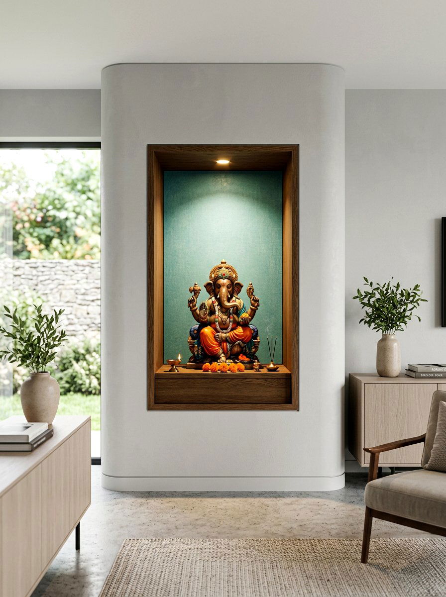Built In Niche Shrine - 30 home altar ideas