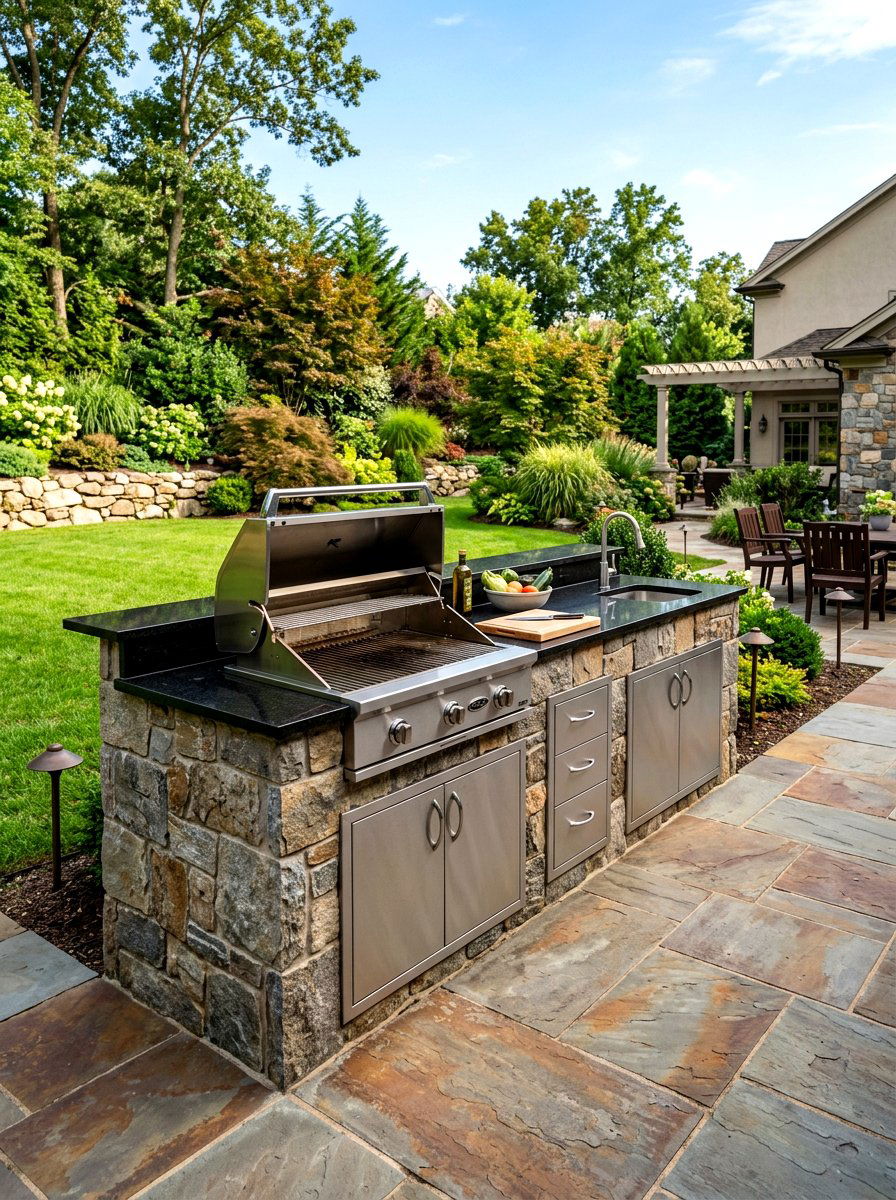 Built In Outdoor Kitchen - 30 outdoor prep station ideas