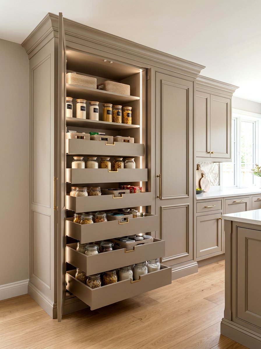 Built In Pantry Cabinet - 30 pull out pantry ideas