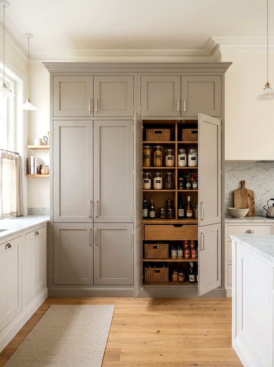 Built In Pantry Cupboard - 30 full wall pantry cabinet ideas