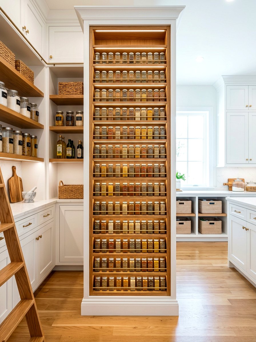 Built In Pantry Shelf - 30 spice rack ideas