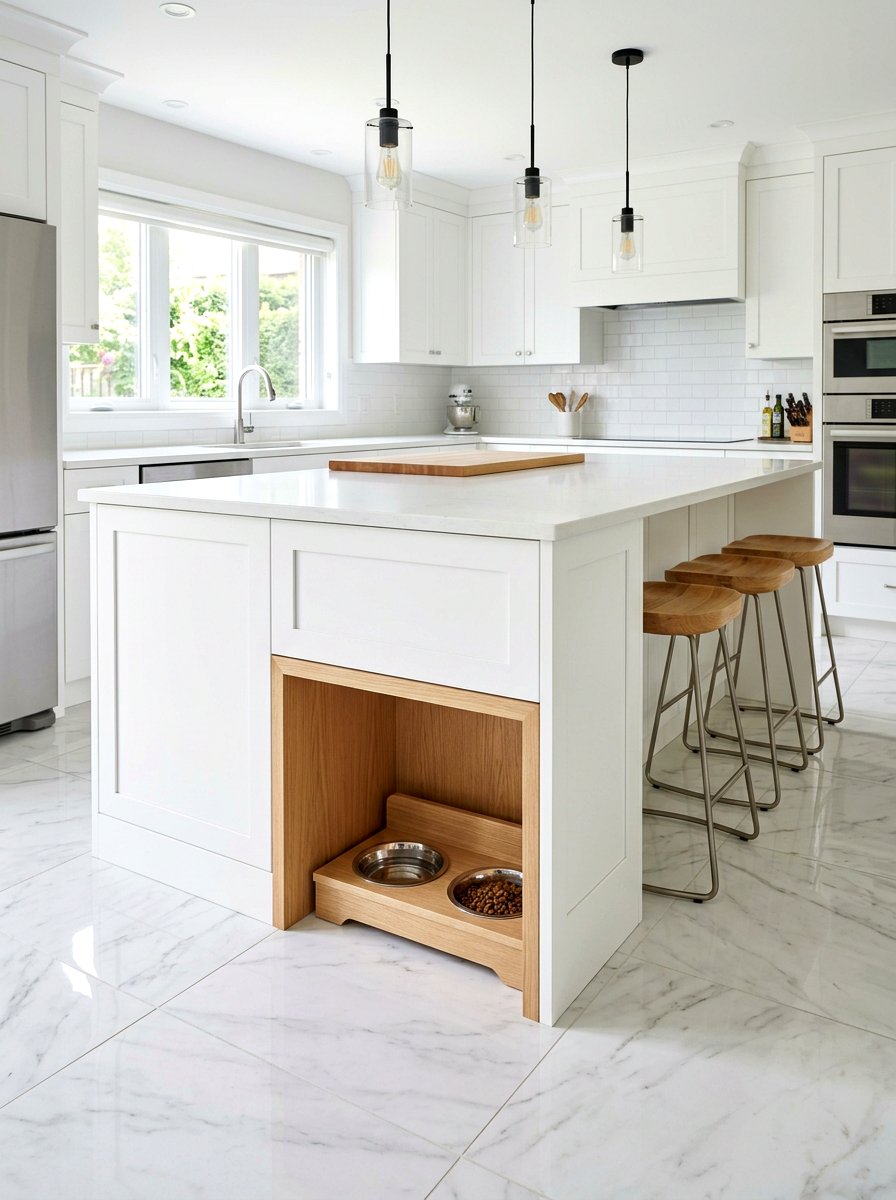 Built In Pet Feeding Station - 30 stylish pet storage ideas