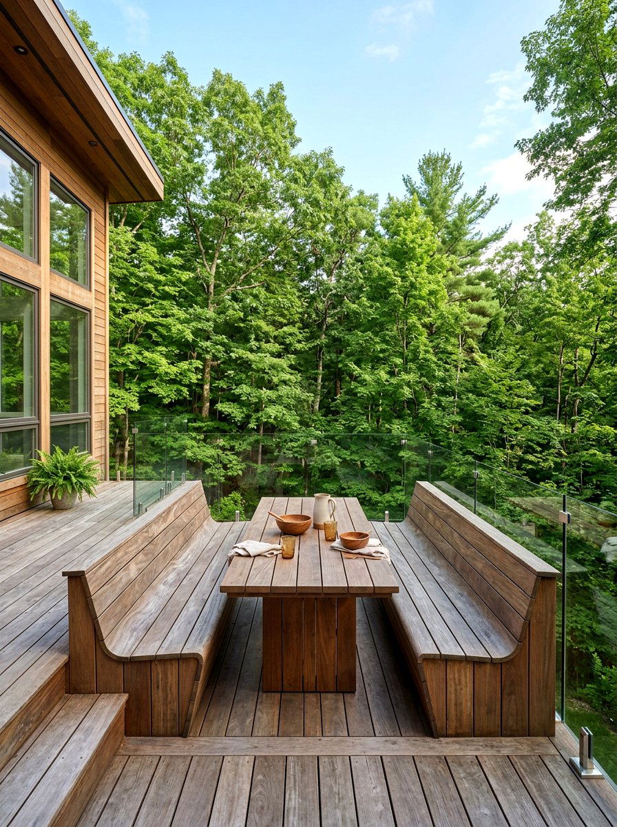 Built In Picnic Table - 30 picnic table patio ideas