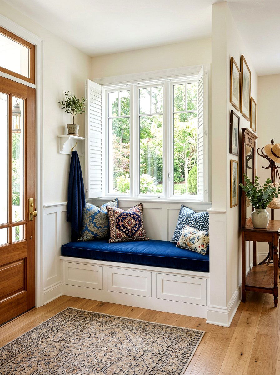 Built In Seating Nook - 30 old money foyer ideas