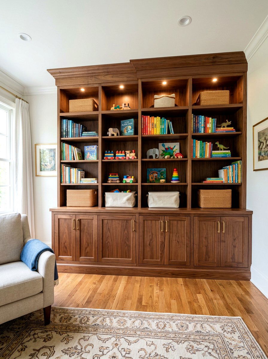Built In Shelving Closet - 30 kids closet ideas