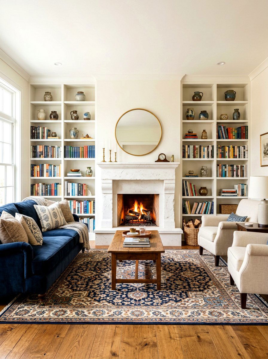 Built In Shelving Fireplace - 30 modern fireplace surround ideas