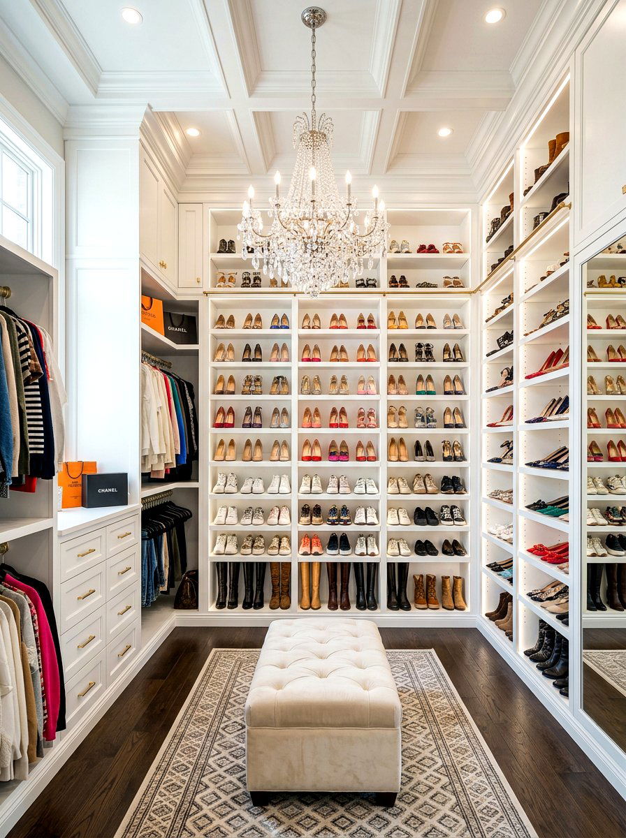 Built In Shoe Wall - 30 shoe storage ideas