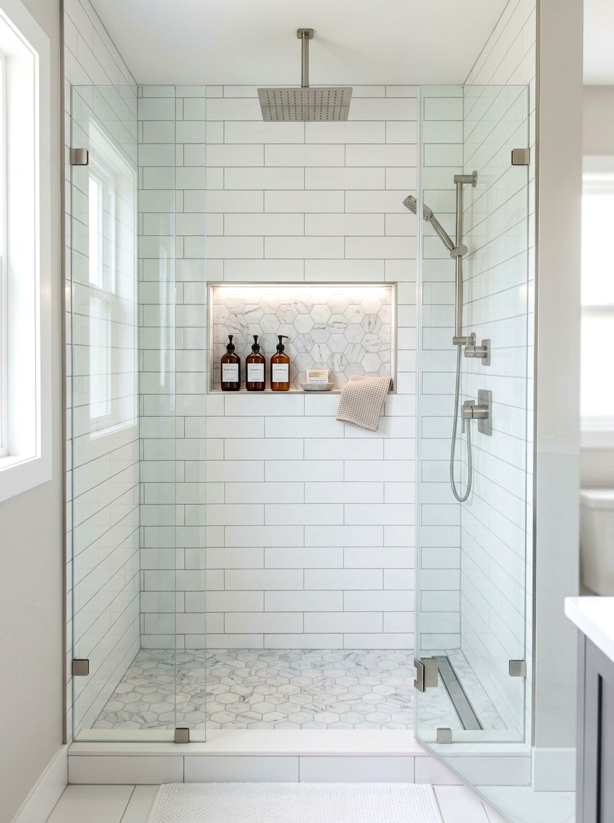Built In Shower Niche - 30 timeless bathroom ideas
