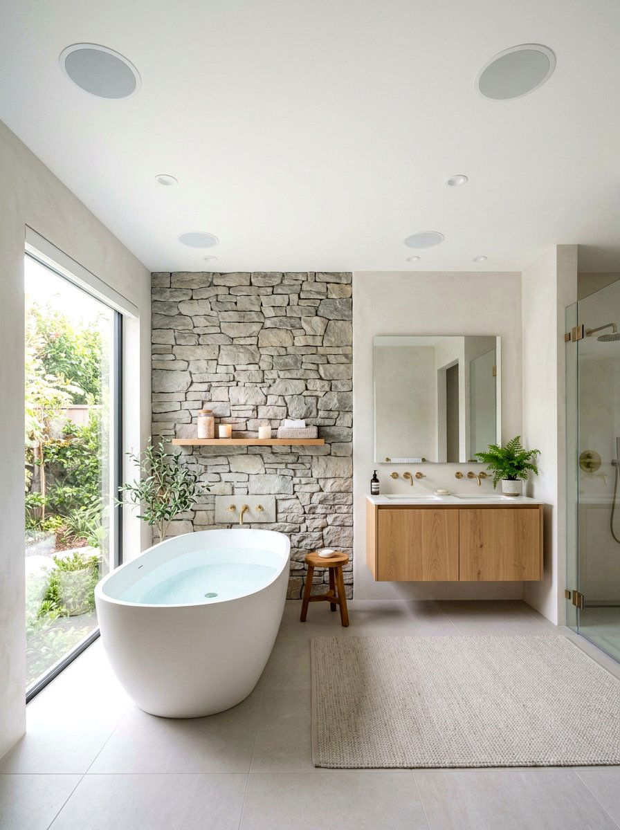 Built In Sound System - 30 wellness bathroom ideas