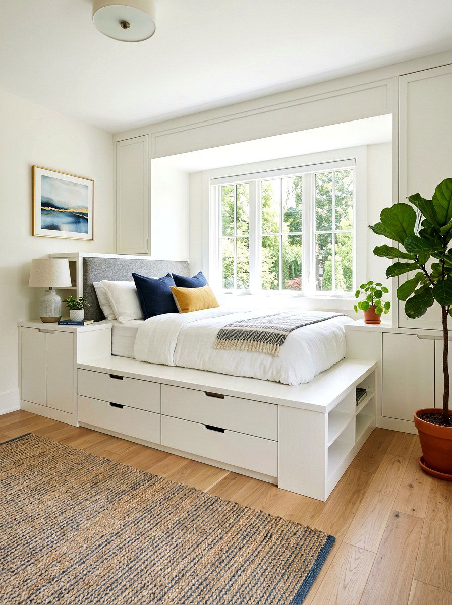 Built In Storage Bed - 30 storage bed apartment ideas