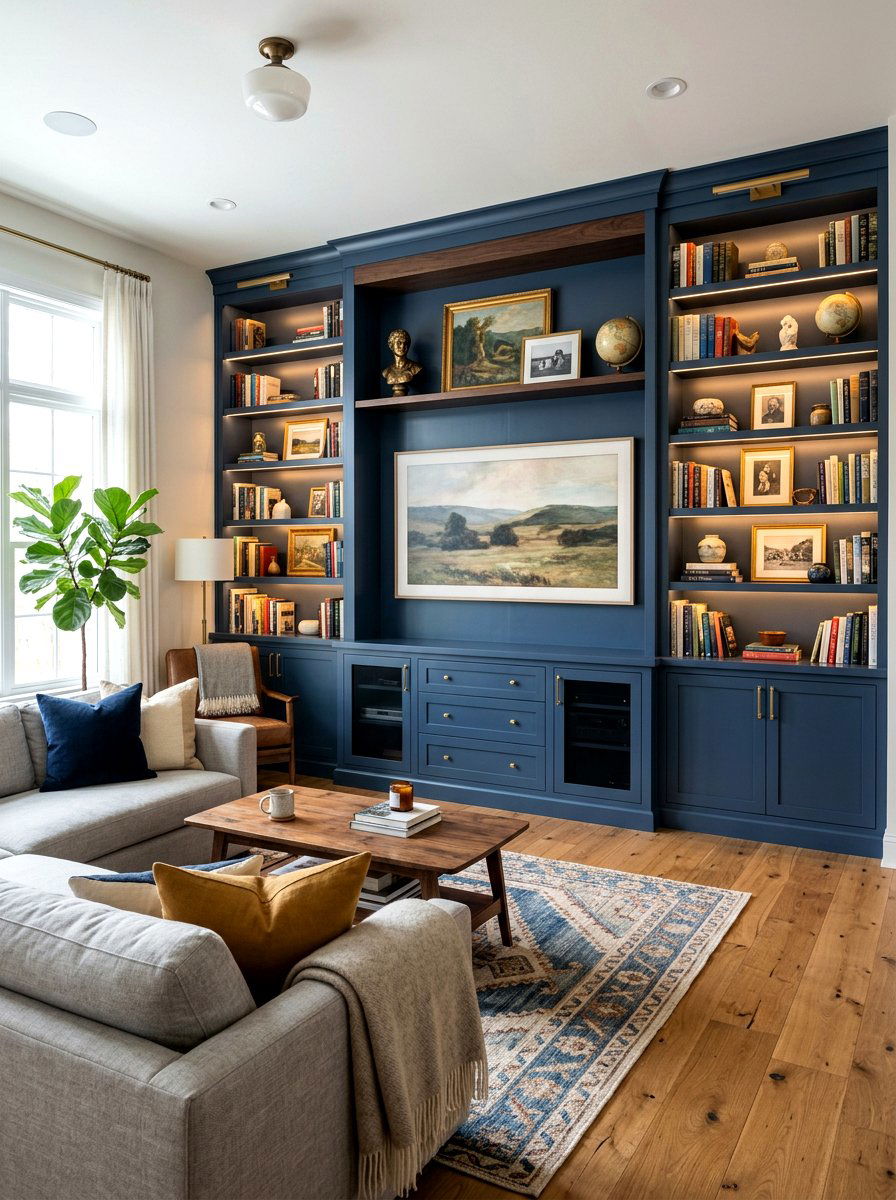 Built In TV Wall - 30 TV wall panel ideas